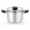 Olla Monix Acero Inoxidable 20cm Baquelita Tapa Cristal Compatible Inducción