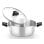 Cacerola Monix Acero Inoxidable 16cm 2 Asas Baquelita con Tapa Cristal