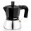 Monix Induction Inox M863003 3-Tassen 0,195L schwarze italienische Kaffeemaschine, induktionskompatibel