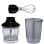 Frullatore a immersione Nevir in acciaio inossidabile da 1200 W con 2 velocità e set di accessori