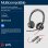 Auriculares Poly con cable USB-C y USB-A con Cancelación de Ruido y Micrófono Acoustic Fence