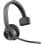 Casque monaural Bluetooth sans fil Poly avec micro perche et station de charge