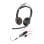 Auriculares Poly con cable, micrófono flexible y funda, oficina y call center