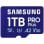Carte microSDXC Samsung PRO Plus 1 To 180 Mo/s UHS-I Classe 10 V30 A2 Bleue + Adaptateur SD