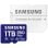 Carte microSDXC Samsung PRO Plus 1 To 180 Mo/s UHS-I Classe 10 V30 A2 Bleue + Adaptateur SD