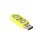 Clé USB 3.2 Gen 1 SanDisk 128 Go, jaune, sans capuchon, 130 Mo/s