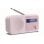 Radio digital portátil Sharp DR-P420 Bluetooth 5.0 2W Rosa USB 16h autonomía