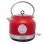 Sogo Wasserkocher KET-SS-7760 Edelstahl 1,8L Metallic-Rot Automatische Abschaltung Strix
