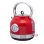 Sogo Wasserkocher KET-SS-7760 Edelstahl 1,8L Metallic-Rot Automatische Abschaltung Strix