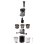 Sogo LIC-SS-5125 Entsafter, elektrisch, Tomatenpresse, 200 W, Schwarz