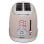 Tostadora Sogo TOS-SS-5470 2 rebanadas Acero inoxidable Beige 6 niveles retro
