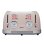 Sogo Eternal Retro Series 4-Scheiben-Toaster, Metallic-Rot, Edelstahl, 6 Stufen
