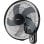 Ventilateur mural Sogo 5 pales 40 cm 50 W oscillant silencieux 3 vitesses noir