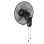 Ventilateur mural Sogo 5 pales 40 cm 50 W oscillant silencieux 3 vitesses noir