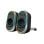 Spirit of Gamer FANATIC 500 DARK Kabellose/kabelgebundene Bluetooth-Lautsprecher, 3 W RMS, Hintergrundbeleuchtung