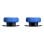 Protection de joystick en caoutchouc Steelseries noir/bleu/blanc pour PlayStation 4 et 5