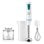 Batidora de inmersión Taurus Robot 750 Easy Plus Inox 750W Azul/Blanco vaso 500ml y picadora