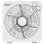 Ventilatore Taurus Tropicano 3V 35W a 5 pale bianco con timer di oscillazione automatica