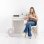 Ventilatore Taurus Tropicano 3V 35W a 5 pale bianco con timer di oscillazione automatica