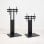 Soporte de suelo TooQ Mirror para pantallas 32”-85” acero negro altura regulable
