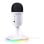 Micrófono Trust Yunix USB cardioide compacto RGB mute salida auriculares blanco