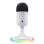 Micrófono Trust Yunix USB cardioide compacto RGB mute salida auriculares blanco