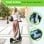 Isinwheel 25km/h 35km de alcance 500W scooter elétrica dobrável com travões EABS e aplicação