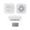 Detector Ajax FireProtect 2 Blanco 3 en 1: Calor, Humo y CO Antifalsas Alarmas