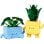 LEGO Botanicals 10349 Happy Plants Bauset – 217 Teile mit austauschbaren Gesichtstöpfen
