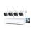 Foscam FN8108W-B4-1T 4-Kamera-WLAN 3MP NVR 1TB Outdoor IP66 Mesh-Videoüberwachungskit