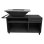 Barbacoa Purline EFP56RECT Acero Negro Alta Temperatura Armario Ruedas Parrilla Superior