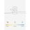 Ventilador de techo Create SMART WiFi Motor exclusivo Temporizador Luz LED 15W 3 temperaturas FSC
