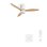 Ventilador de techo Create WiFi/FSC Dual motor aspas reversibles LED 15W 3 tonos