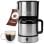 Bomann 660661 1,2L Filterkaffeemaschine, 8-10 Tassen, Edelstahl-Thermokanne, Tropfschutz