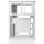DeepCool CH270 Digital Mini Tower Micro-ATX PC-Gehäuse aus gehärtetem Glas, Weiß