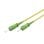 Câble à fibre optique simplex monomode SC-APC 9-125 3 m Âme PVC jaune 9 µm gaine 125 µm