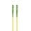 Câble à fibre optique simplex monomode SC-APC 9-125 3 m Âme PVC jaune 9 µm gaine 125 µm