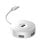Baseus Hub USB CAHUB-F02 Bianco, 4 porte (1 USB 3.0, 3 USB 2.0), 5 Gbps, 0,25 m