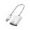 Adaptador Baseus HDMI para VGA branco com saída de áudio mini jack de 3,5 mm