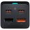 Cargador Baseus GaN3 Pro PSZM000901 65W 2x USB-C 2x USB-A Toma AC Protección Avanzada Negro