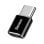 Adaptateur microUSB vers Type-C Baseus ABMU24ABK Noir Argent compact résistant