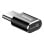Adaptateur microUSB vers Type-C Baseus ABMU24ABK Noir Argent compact résistant