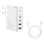 Cargador Baseus GaN2 Pro 100W 2USB-C 2USB-A Blanco Carga Rápida con Cable 1M