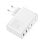 Cargador Baseus GaN2 Pro 100W 2USB-C 2USB-A Blanco Carga Rápida con Cable 1M