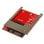 Adaptador mSATA SSD StarTech SAT32MSAT257 SATA 2,5'' 6 Gbps Marco Abierto Negro Rojo Plata