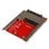 Adaptador mSATA SSD StarTech SAT32MSAT257 SATA 2,5'' 6 Gbps Marco Abierto Negro Rojo Plata