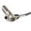 StarTech.com LTULOCK4D Universal-Sicherheitskabelschloss mit 4-stelliger Zahlenkombination, K-Slot, Nano Wedge, 2 m, Schwarz/Silber