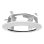 Soporte de techo Hikvision DS-1671ZJ-SD11 acero-plástico 4” paso de cables 212mm 610g