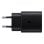 Cargador Samsung Fast Charger 25W USB-C Negro Portátil y Carga Súper Rápida