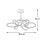 Ventilador de Techo Bel Air Home Karla Motor DC 30W LED 6 Velocidades Blanco